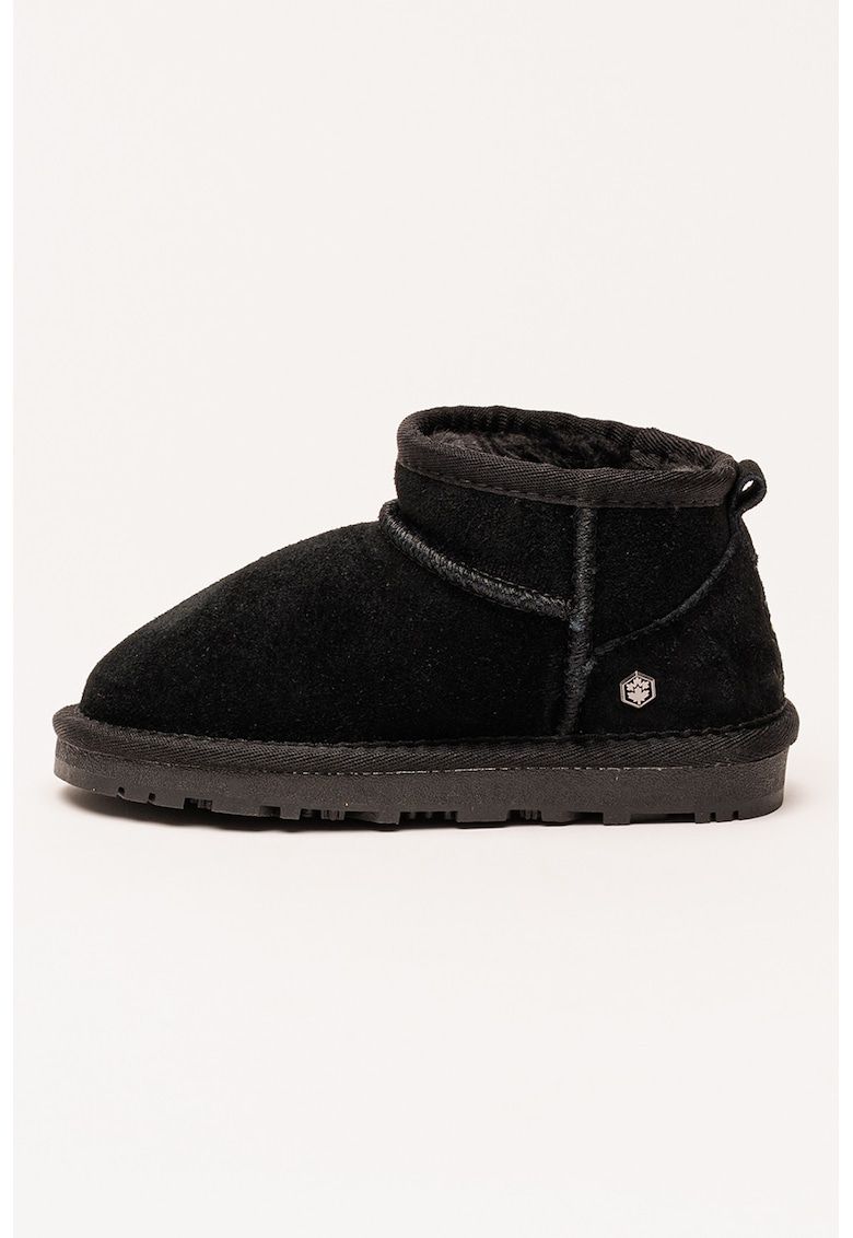 Oferte la Ghete de piele intoarsa - fara inchidere - Negru stins