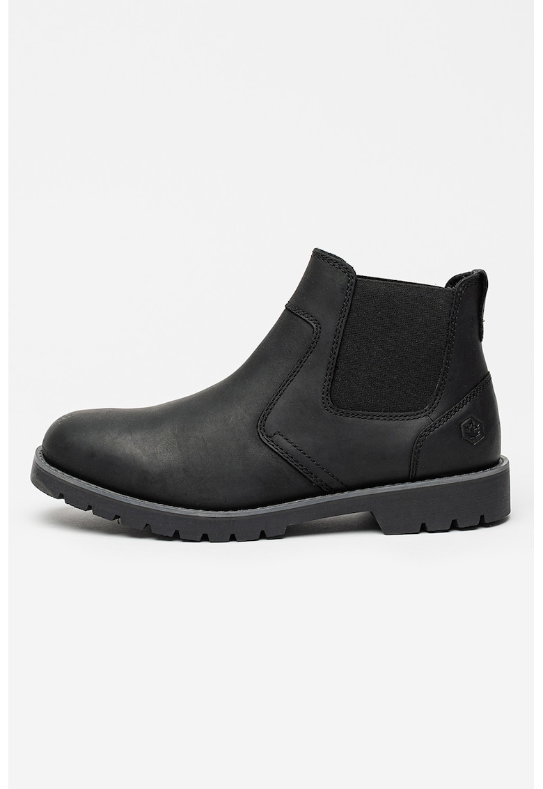 Oferte la Ghete Chelsea de piele - Negru stins