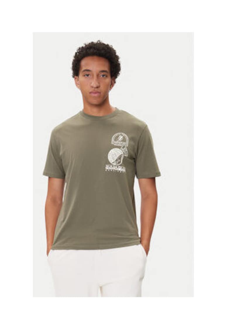 Tricou Barbati -  Kaki - 100% bumbac