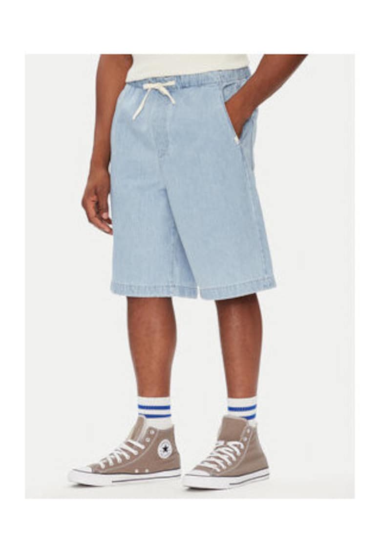 Oferte la Pantaloni scurti barbati -  denim/bumbac - albastru -