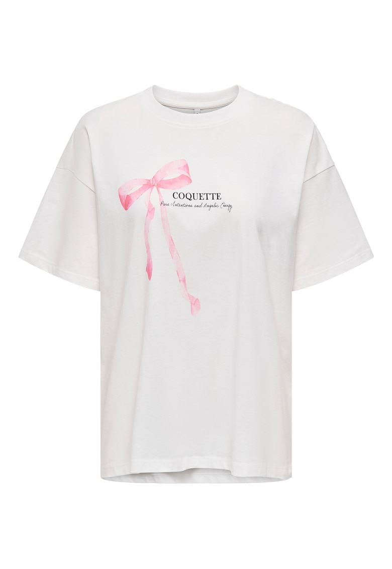 Tricou dama -  Alb - Bumbac organic