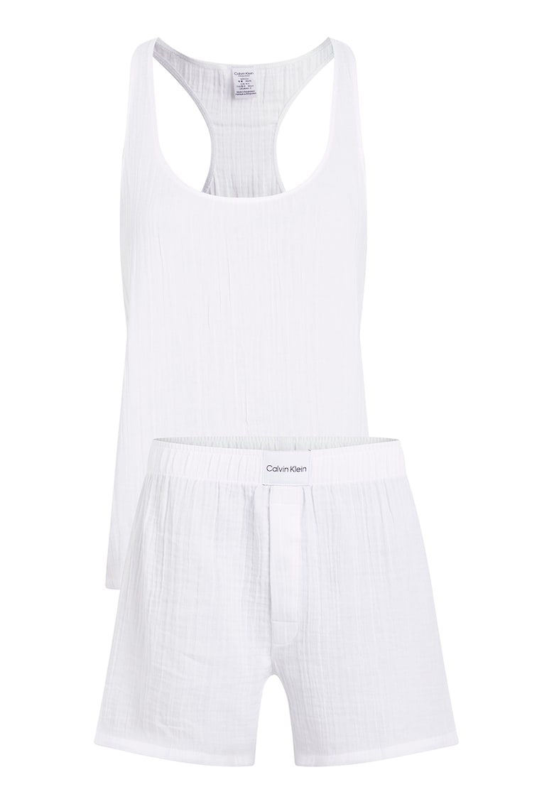 Oferte la Pijama scurta din bumbac - Alb murdar