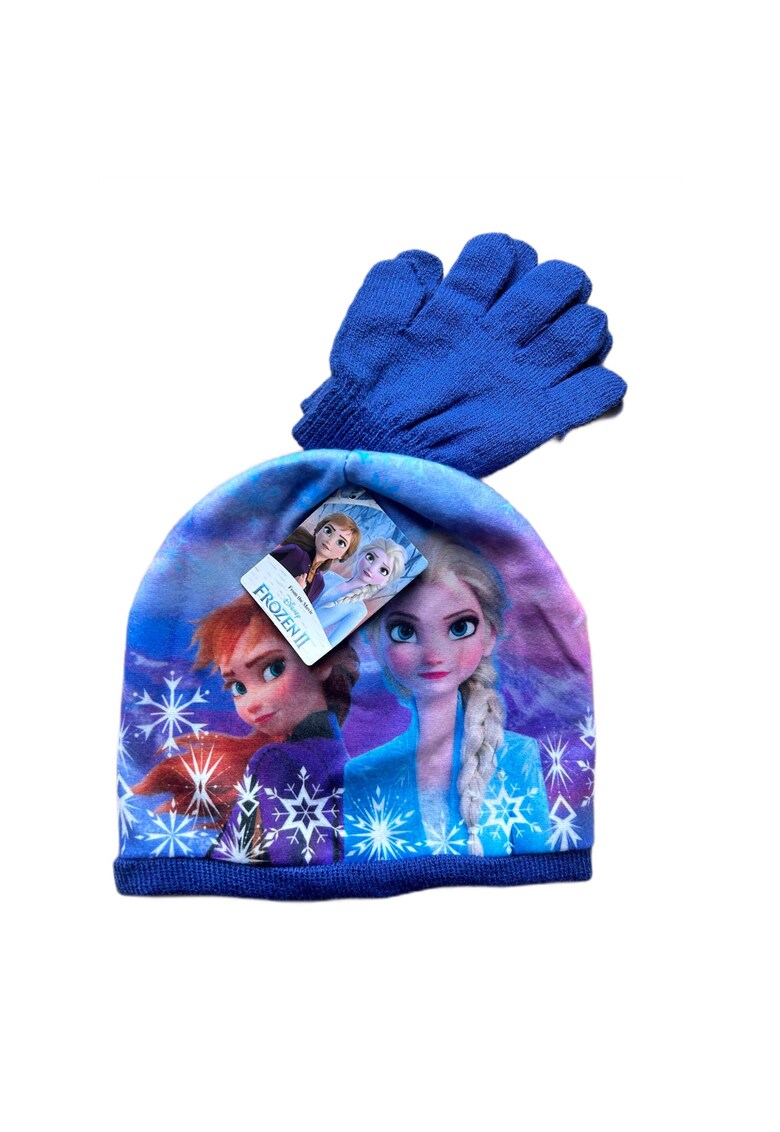 Oferte la Set Caciula si Manusi  Frozen II - 54 - Albastru - acril