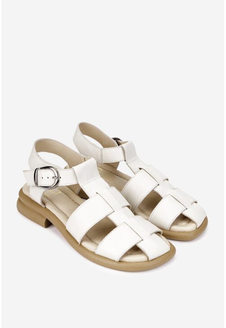Oferte la Sandale  bej din piele naturala - Bej