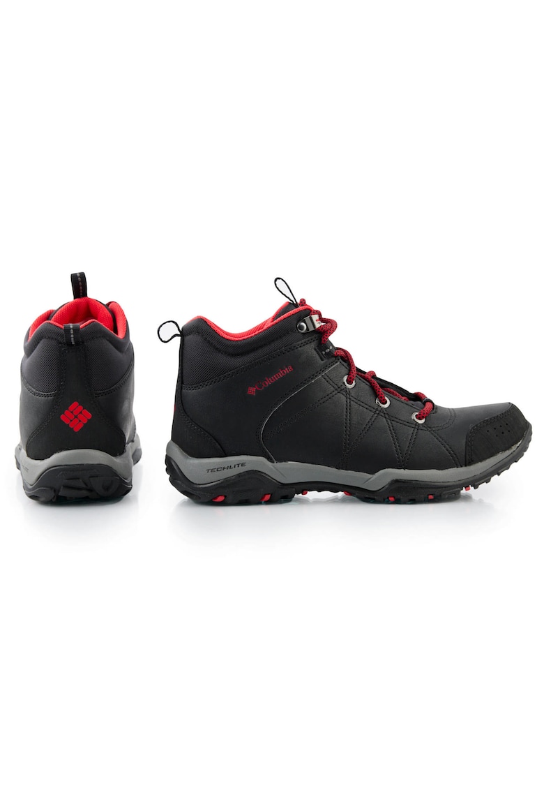 Oferte la Pantofi de trekking dama -  Piele ecologica - Negru/Rosu