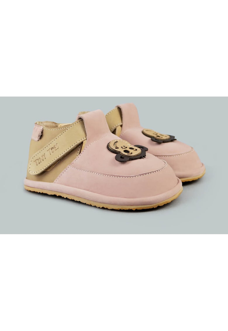 Oferte la Pantofi Barefoot din piele naturală - Mojo - Roz - Roz pastel