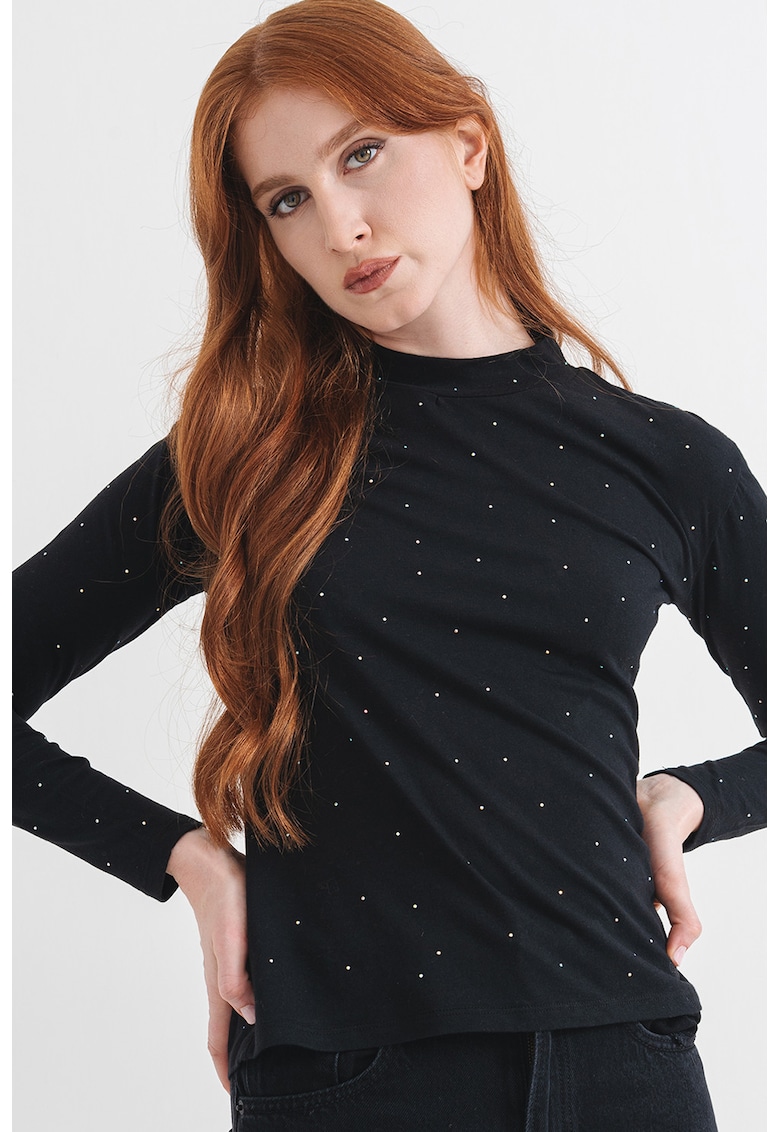 Oferte la Bluza cu strasuri - Negru