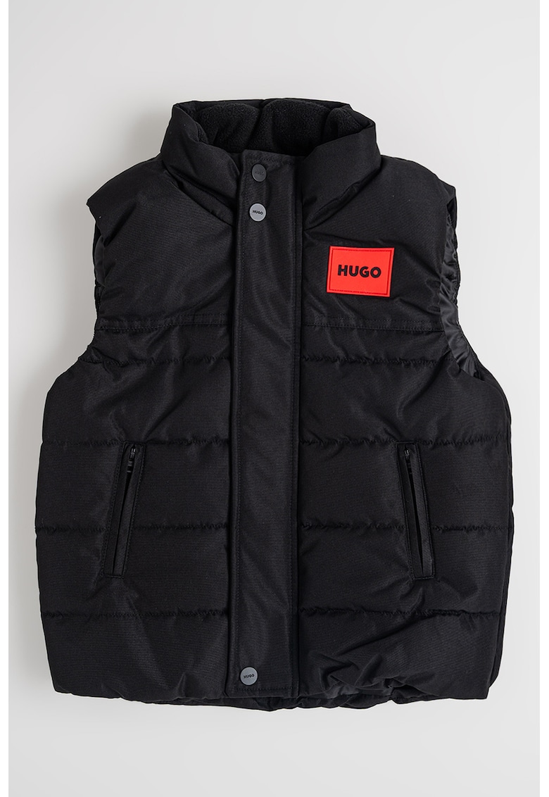 Oferte la Vesta matlasata cu guler mediu - Negru