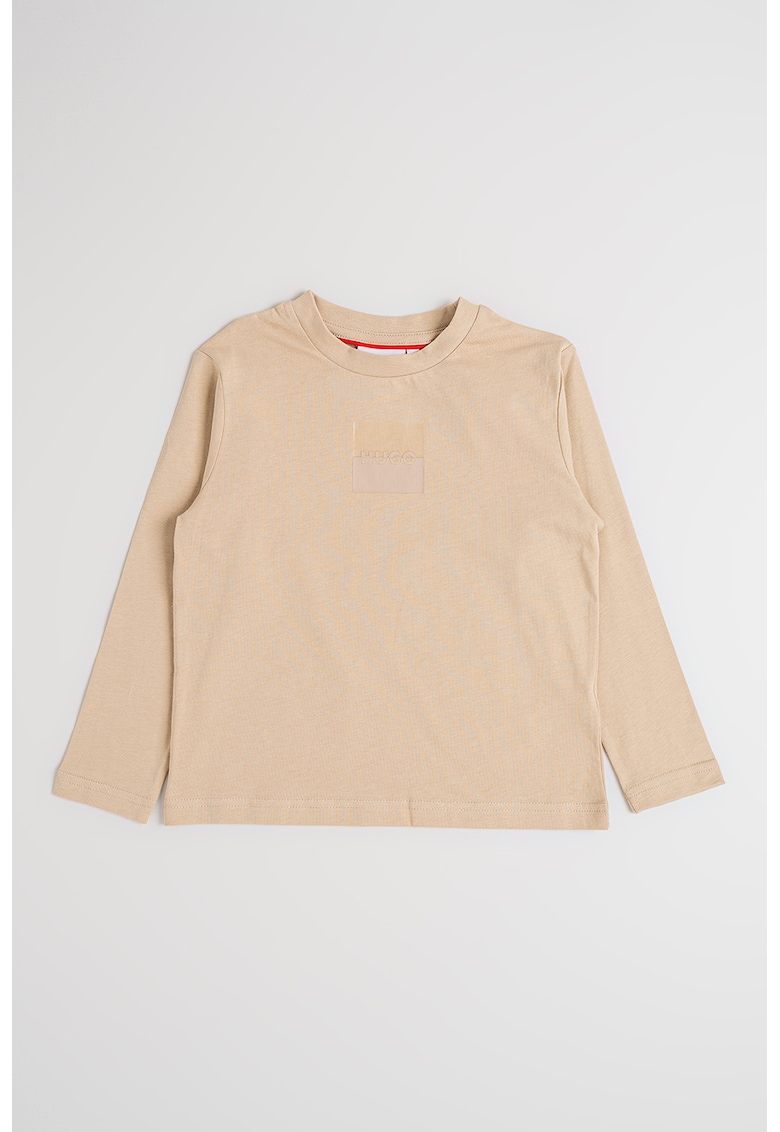 Oferte la Bluza cu imprimeu logo - Maro nisip