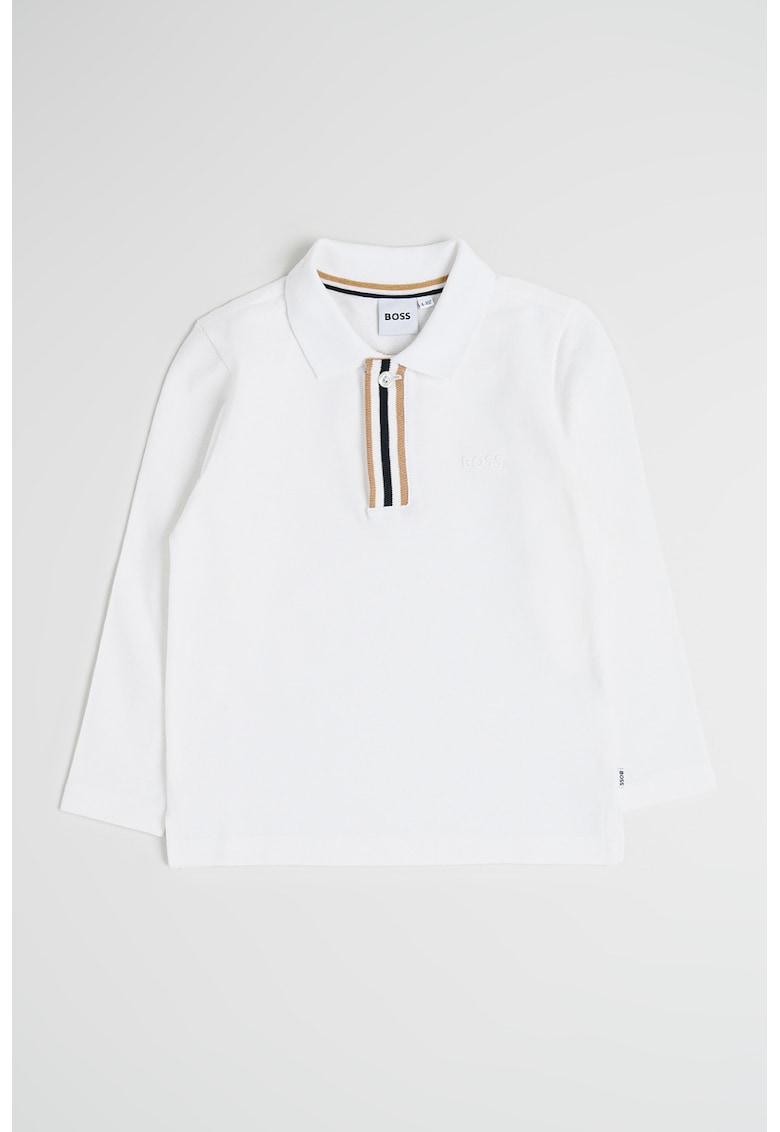 Oferte la Bluza polo de bumbac - Alb