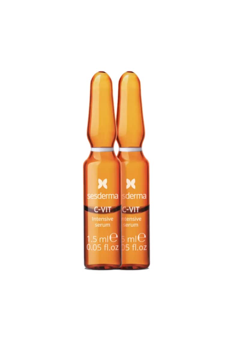 Oferte la Ser Intensiv Fiole  C-VIT - ofera luminozitate si uniformizeaza tenul - hidrateaza intens si ofera protectie antioxidanta - 10 x 1.5ml