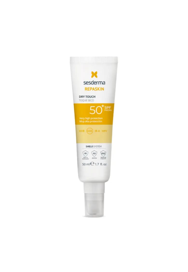Oferte la Protectie solara matifianta  REPASKIN Dry Touch SPF50+ - absorbtie rapida - protectie UVA/UVB/IR - 50ml