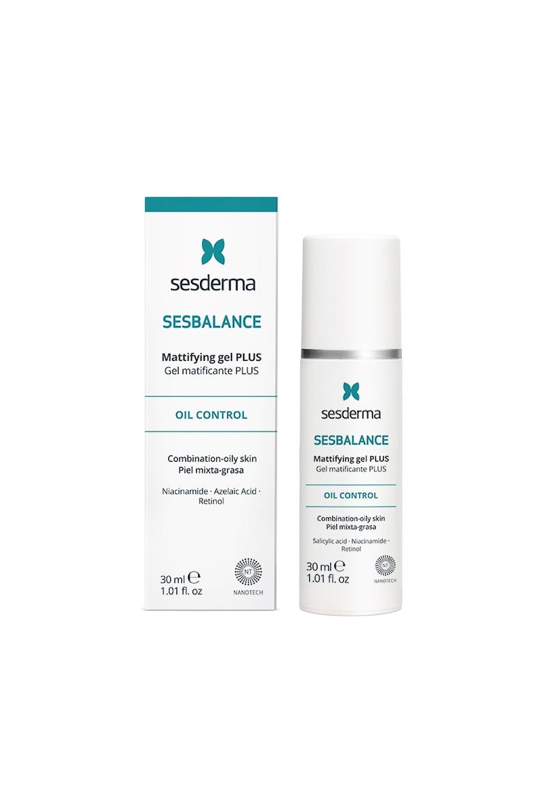 Oferte la Gel Matifiant Intensiv  SESBALANCE Plus - reglarea sebumului - ingrijire ten mixt si gras - textura fluida - 30ml