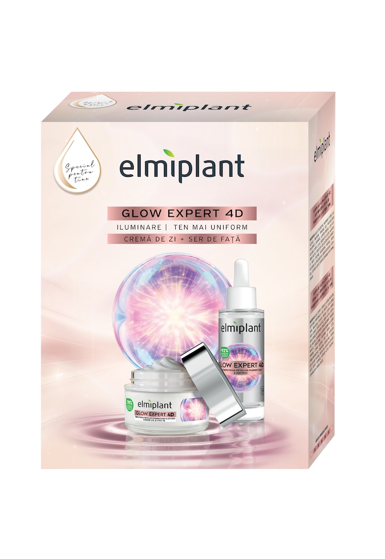 Oferte la Set cadou  Glow Expert 4D: Crema de zi - 50ml + Serum pentru fata - 30ml