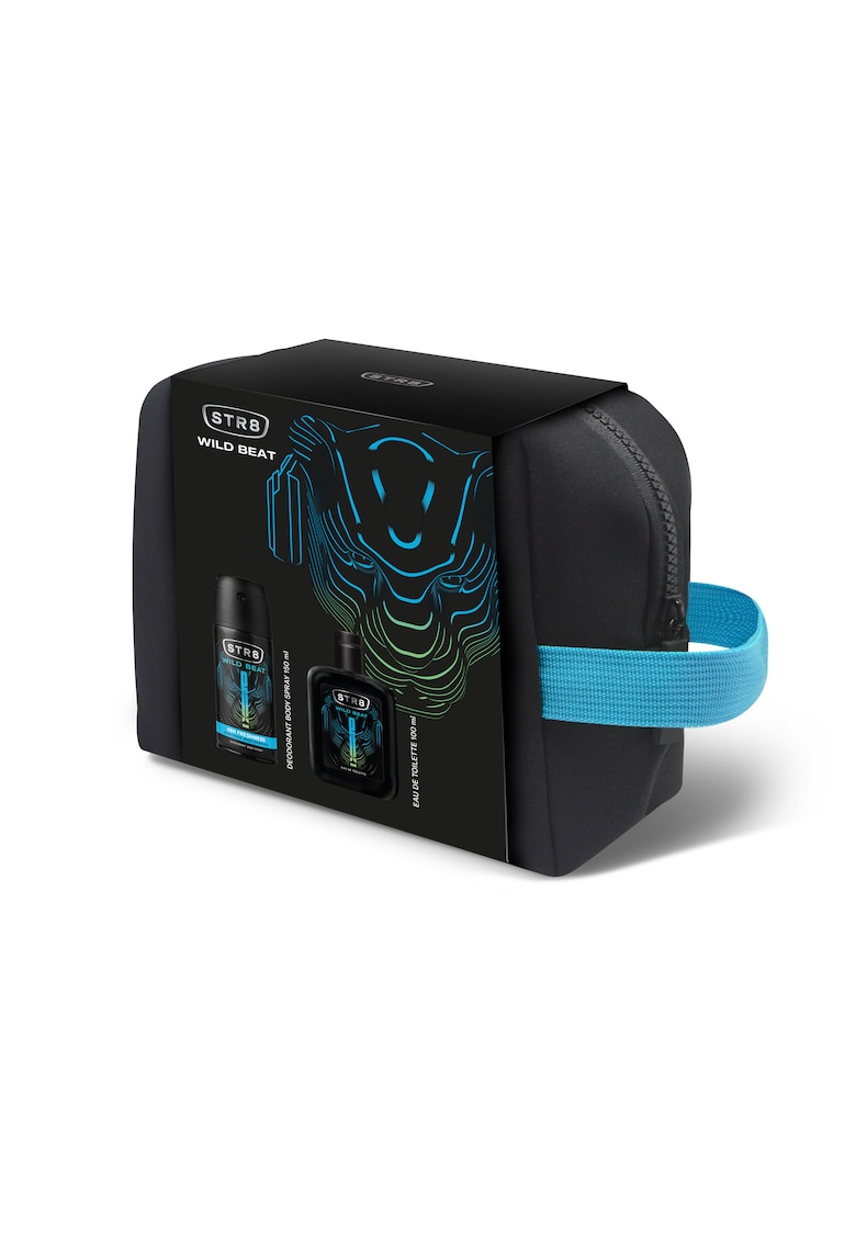 Oferte la Set cadou  Wild Beat: Apa de toaleta - 100 ml + Deodorant spray pentru corp - 150 ml + Borseta cadou