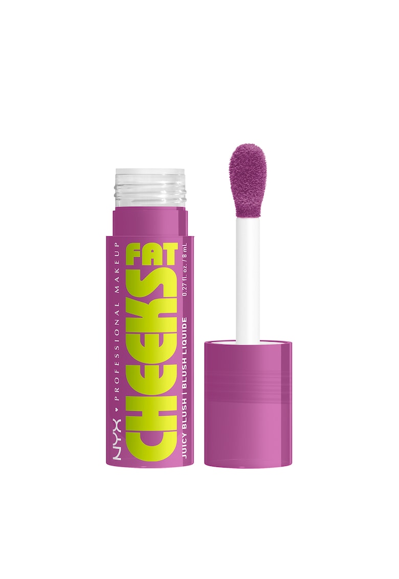 Oferte la Blush lichid  Fat Cheeks - rezistenta indelungata pana la 12 ore - nu se estompeaza - 8 ml - Blueberry Burst