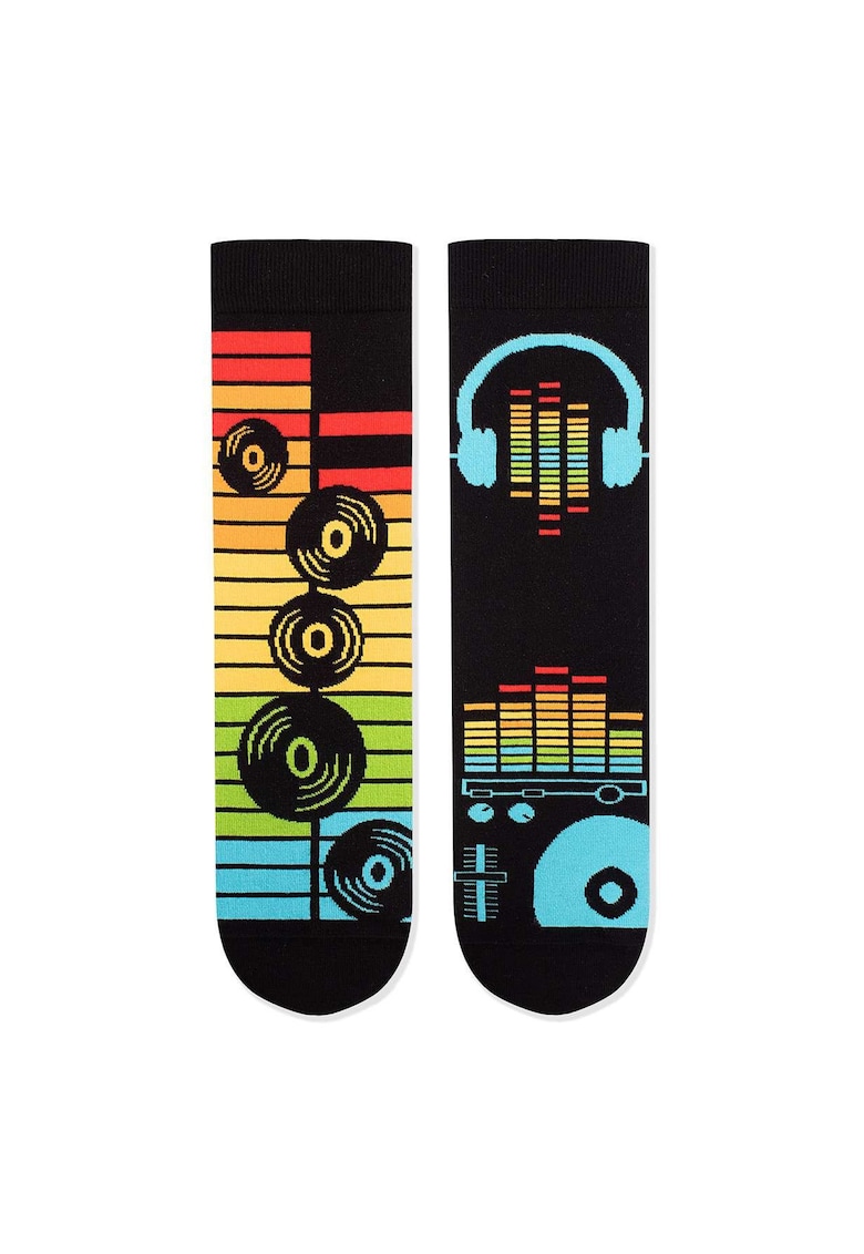 Oferte la Sosete din bumbac organic Arty Socks Disco Negru