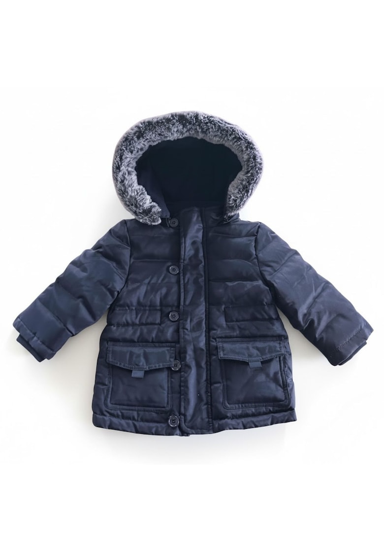 Oferte la Geaca de iarna pentru copii  din puf - cu gluga - bleumarin