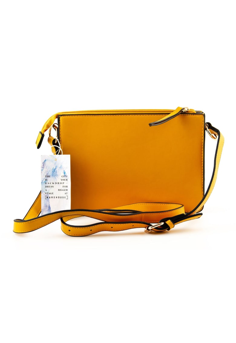 Oferte la Geanta dama  galbena - piele ecologica - design minimalist - dimensiune unica