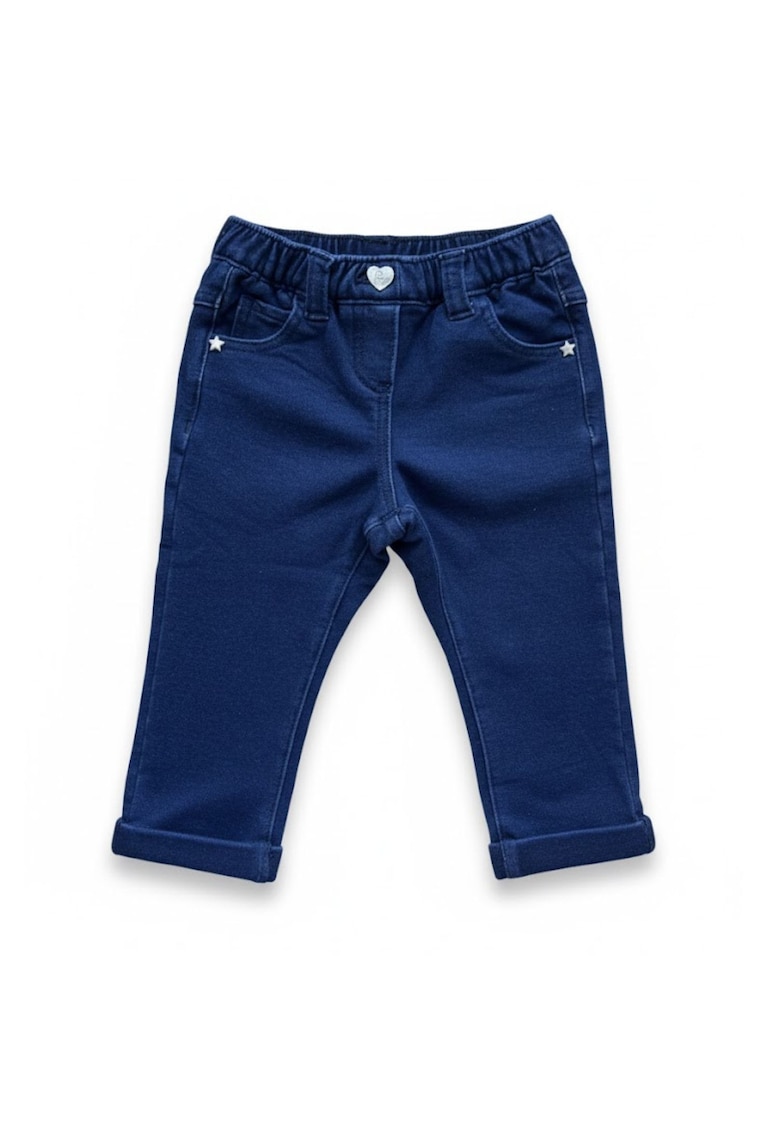 Oferte la Pantaloni copii  din bumbac bleumarin 68