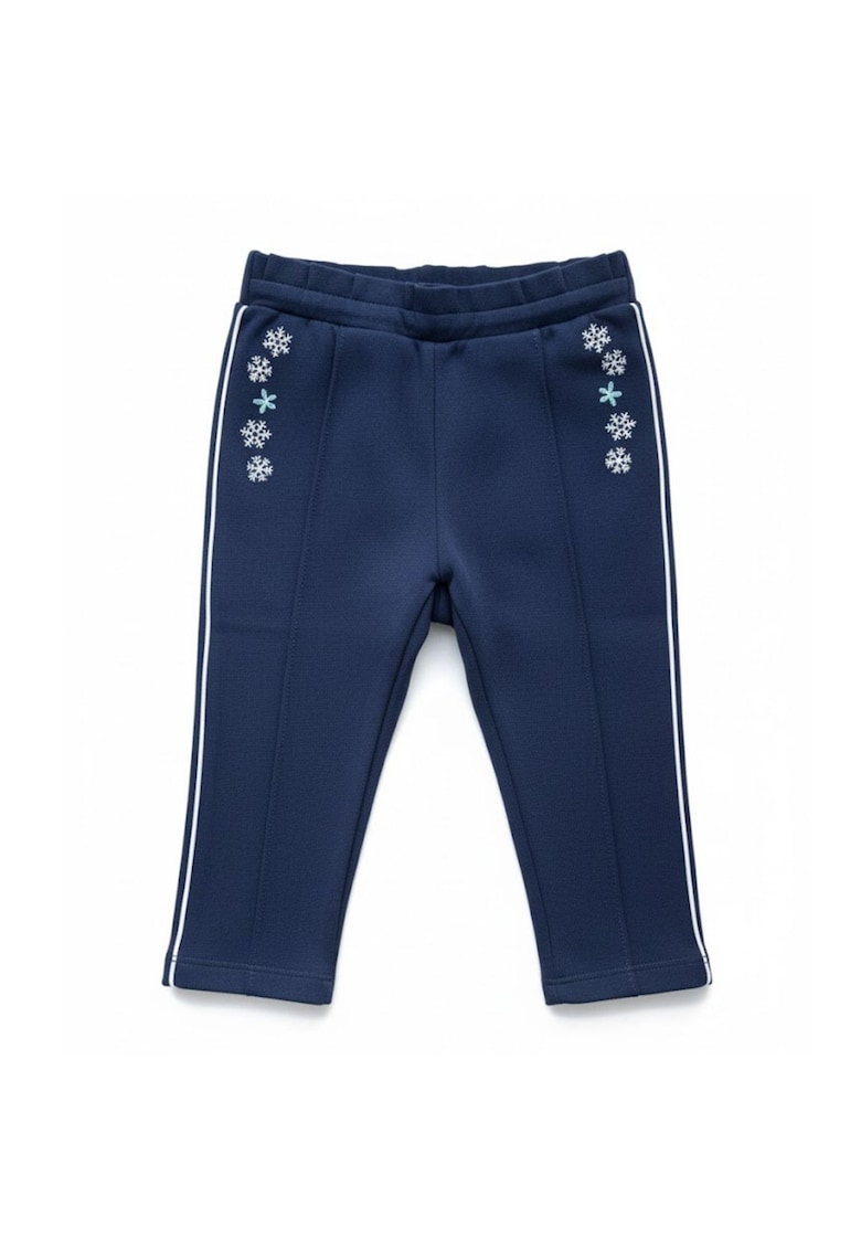 Oferte la Pantaloni de trening  pentru copii - bleumarin cu fulgi de zapada - marimea 80