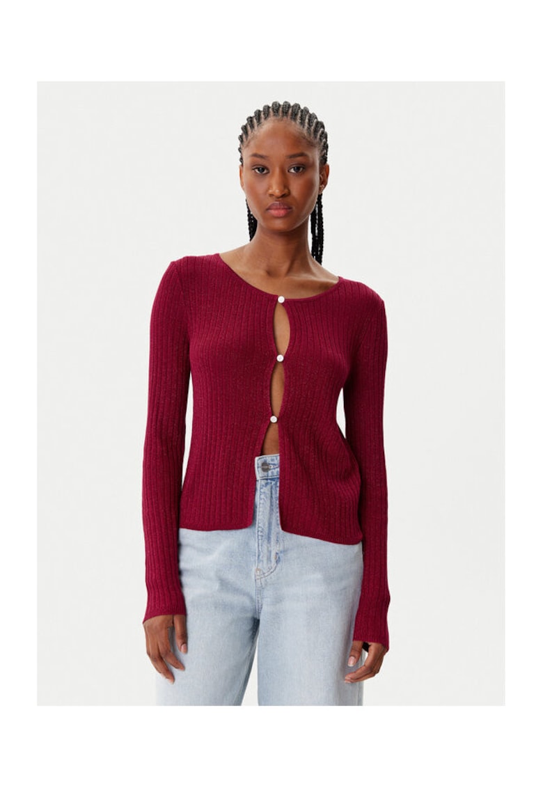 Oferte la Cardigan Dama -  viscoza - rosu -