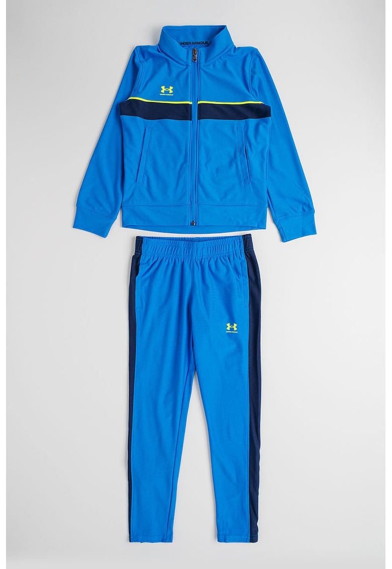Oferte la Trening cu fermoar si logo - pentru fotbal Challenger - Albastru royal/Verde lime