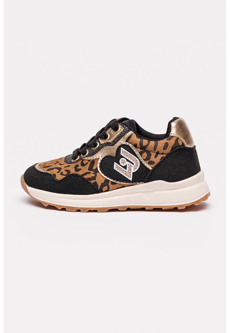 Oferte la Pantofi sport low-cut cu model colorblock - Negru/Maro