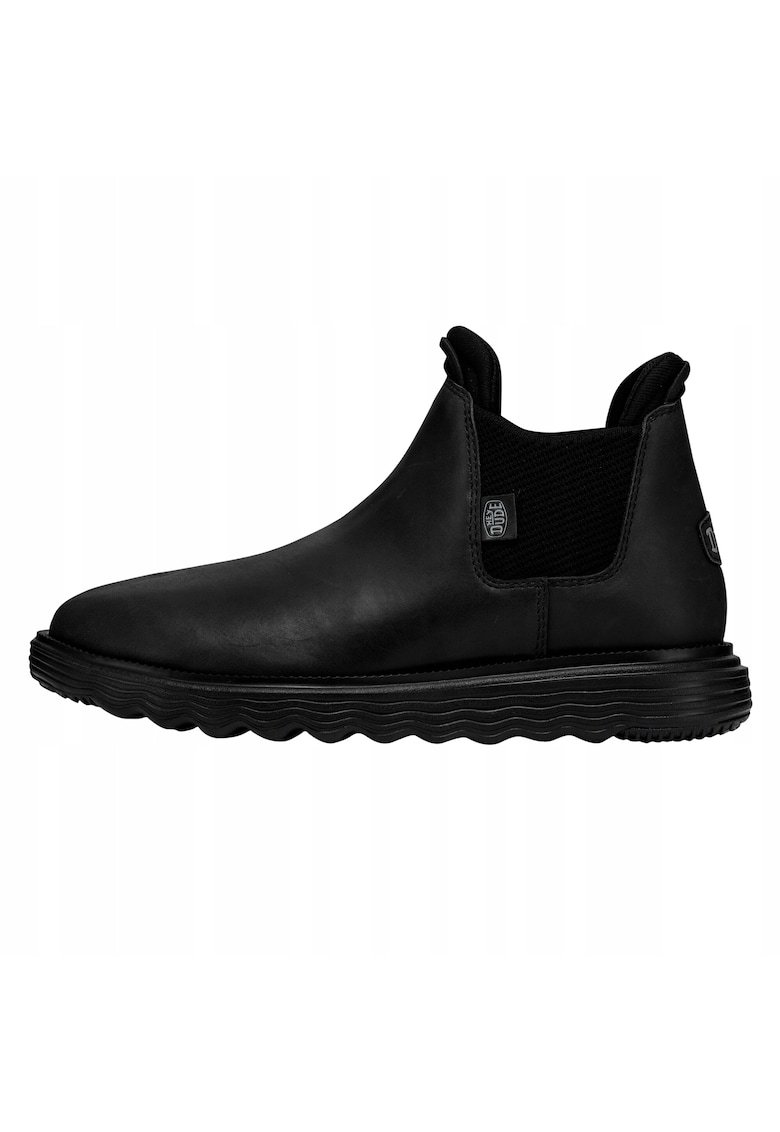 Oferte la Ghete Chelsea de piele naturala pentru Femei -  Wendy Branson Craft - Negru - Negru