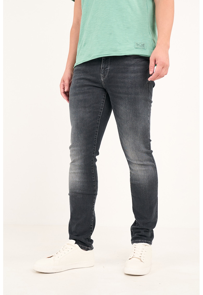 Oferte la Blugi slim-fit cu aspect decolorat - Negru stins