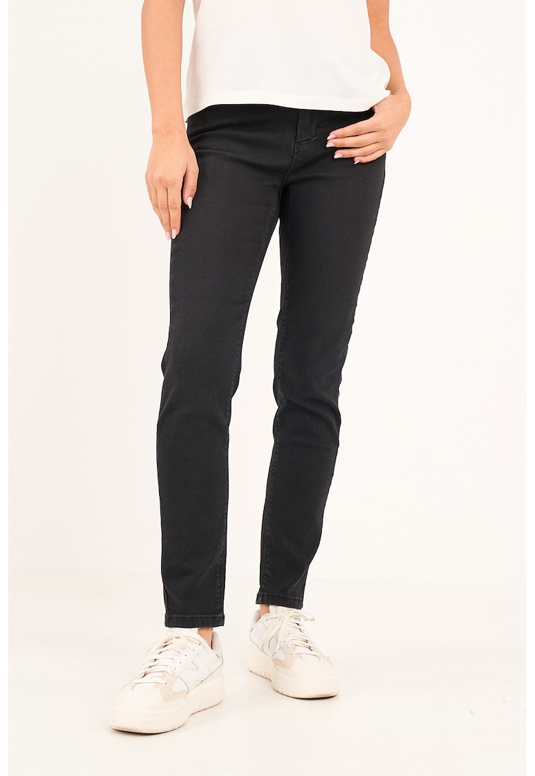 Oferte la Blugi slim fit cu model uni - Negru