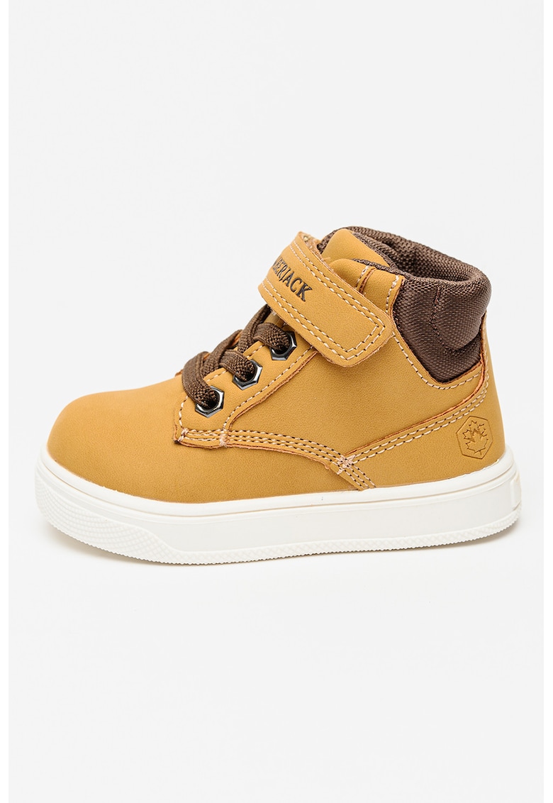 Oferte la Pantofi sport inalti cu velcro Moby - Maro camel