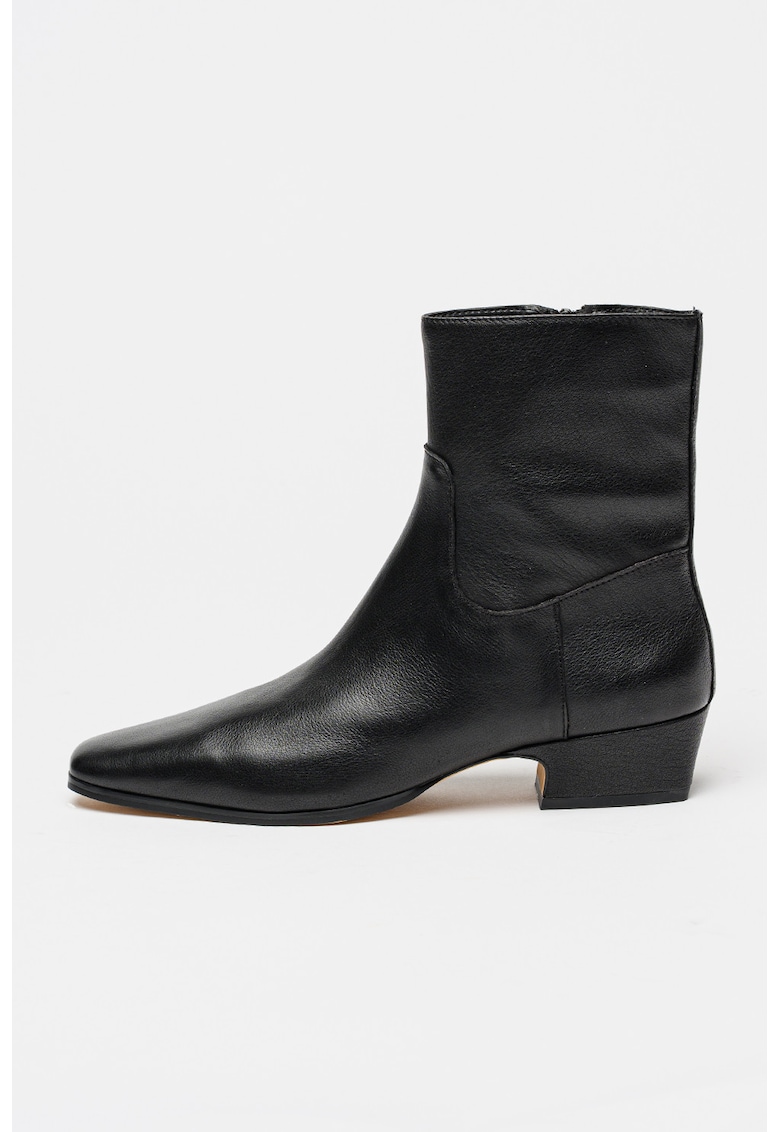 Oferte la Botine din piele Dusty - Negru
