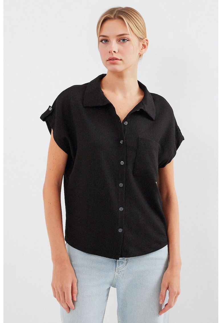 Oferte la Camasa dama HiCCUP BDART - jerseu - maneca scurta - negru