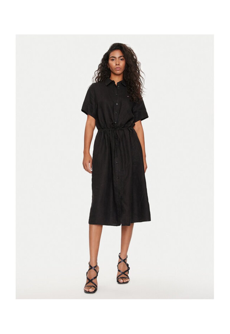 Oferte la Rochie camasa Dama -  Negru - 100% in -
