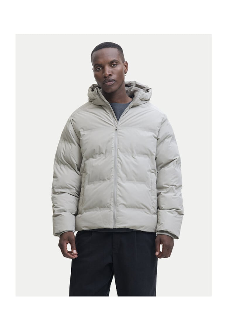 Oferte la Geaca de iarna barbati - Jack Jones - gri - 100% poliester - Gri