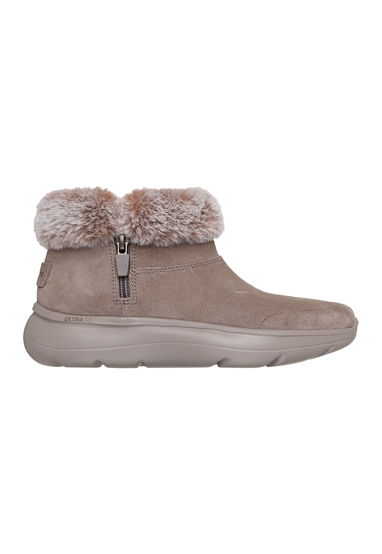 Oferte la Ghete din piele intoarsa cu blana sintetica On The Go Encore - Bej