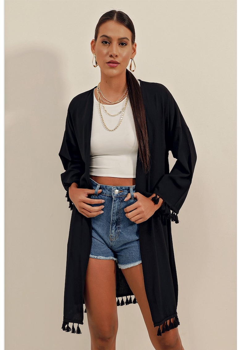 Oferte la Kimonou plaja - HiCCUP - Midi - detalii cu pompon - negru - Negru