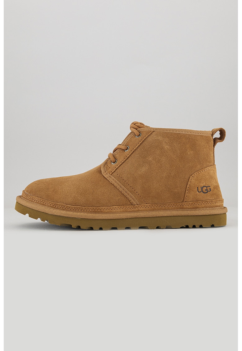 Oferte la Ghete chukka de piele intoarsa Neumel - Galben inchis