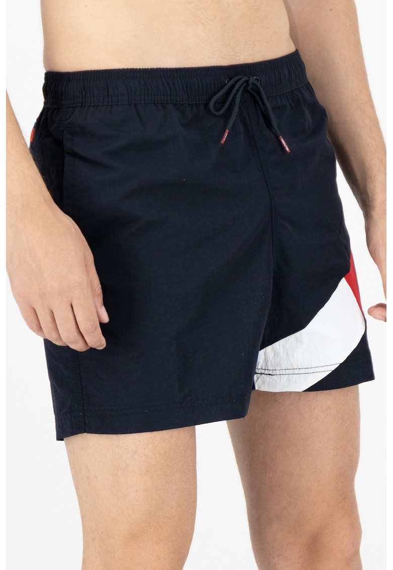 Oferte la Pantaloni scurti slim fit de baie cu logo - Bleumarin