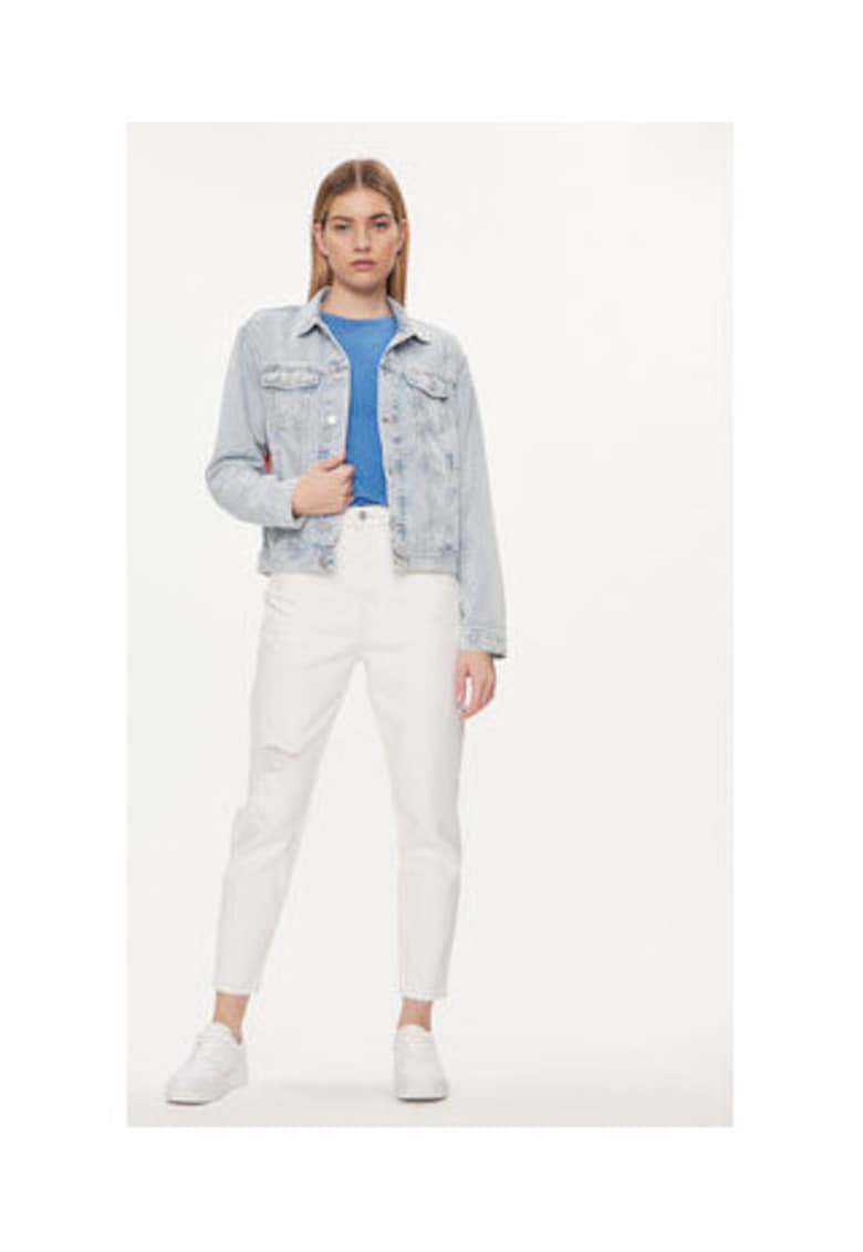 Oferte la Geaca de blugi Dama -  Albastru - 80% bumbac - 20% bumbac reciclat -