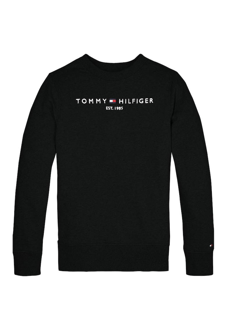 Oferte la Bluza sport cu decolteu la baza gatului - cu logo - Alb/Negru
