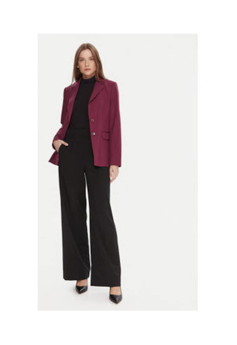 Oferte la Sacou dama -  mov - 68% poliester - 28% viscoza - 4% elastan -