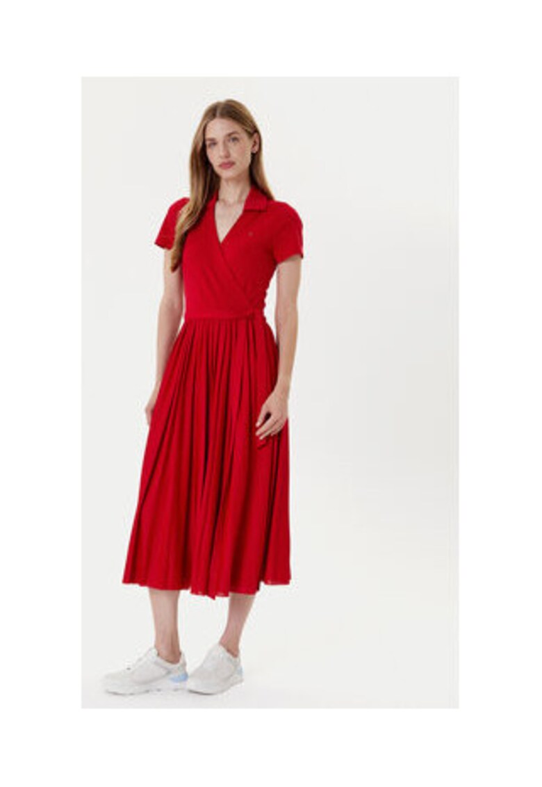 Oferte la Rochie casual dama -  rosu - 100% poliester reciclat -