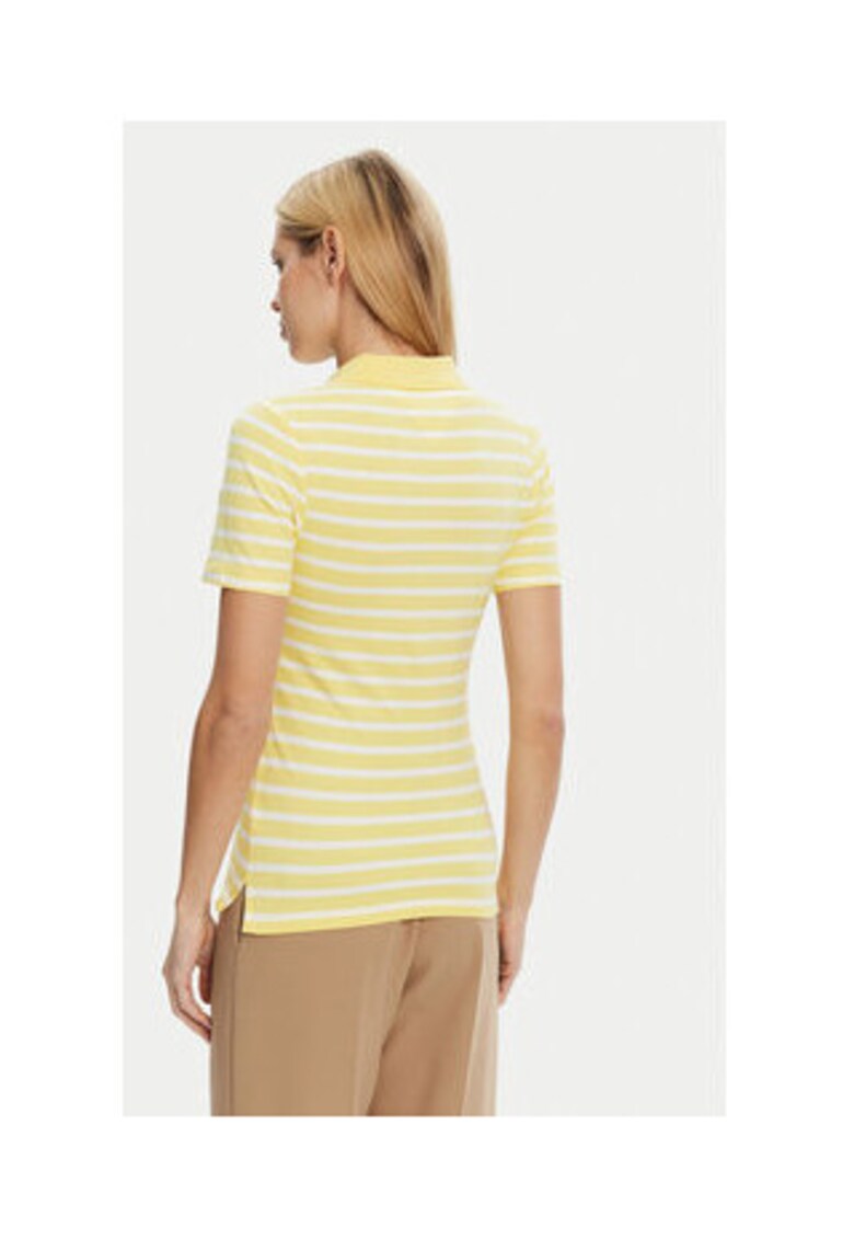 Oferte la Tricou polo Dama -  Galben - 96% bumbac - 4% elastan -