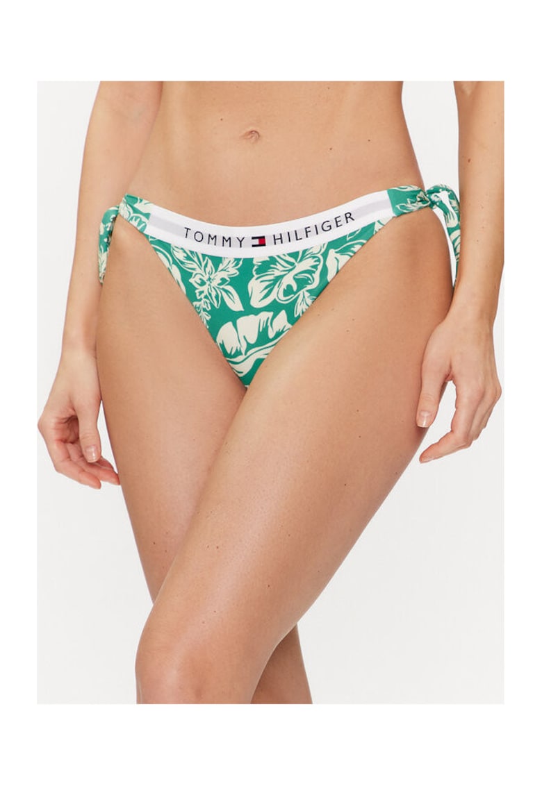 Oferte la Slip de bikini de dama -  Verde - 80% Poliamida reciclata - 20% Elastan -
