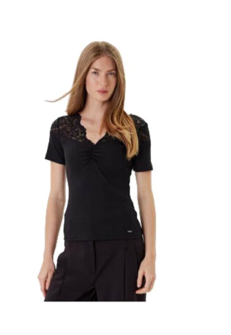 Oferte la Tricou dama -  viscoza/poliester/elastan - negru -