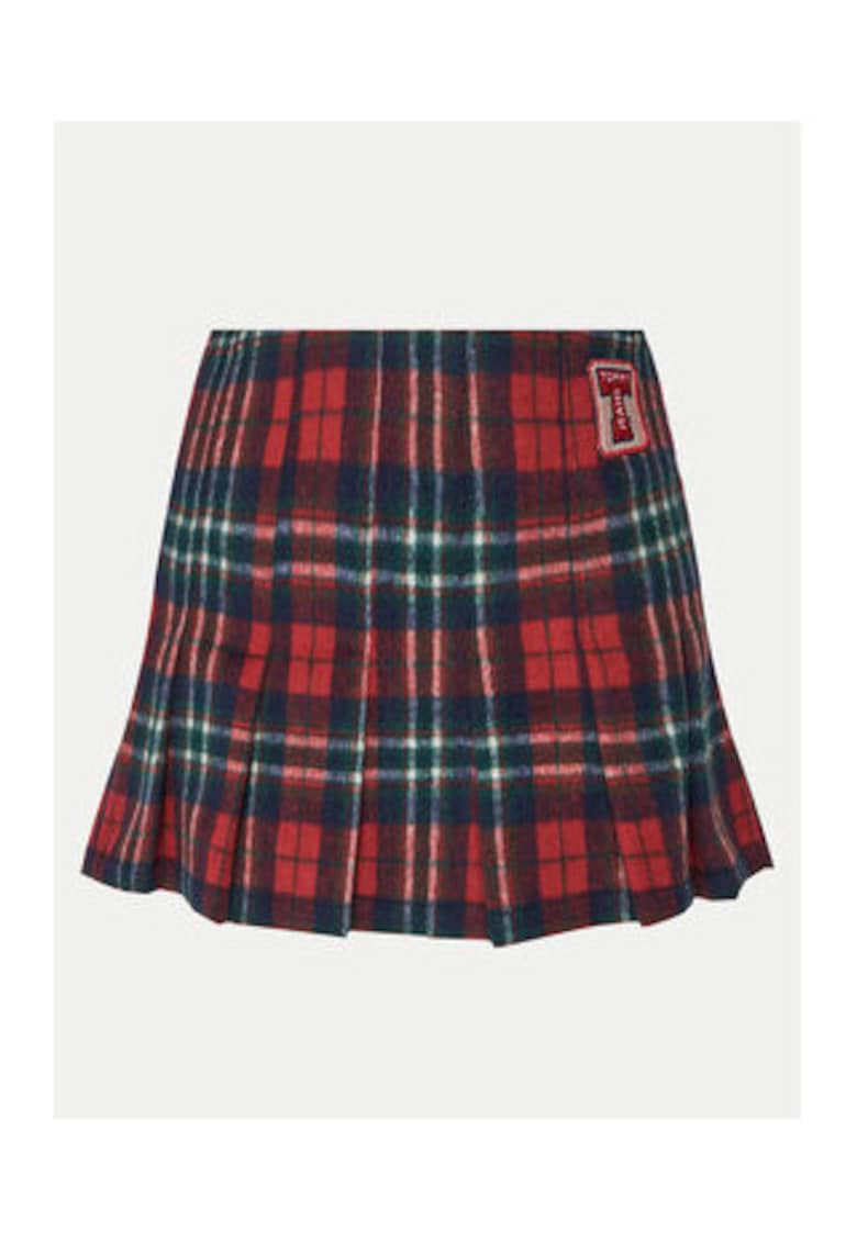 Oferte la Fusta mini -  rosu - 90% poliester - 10% lana -