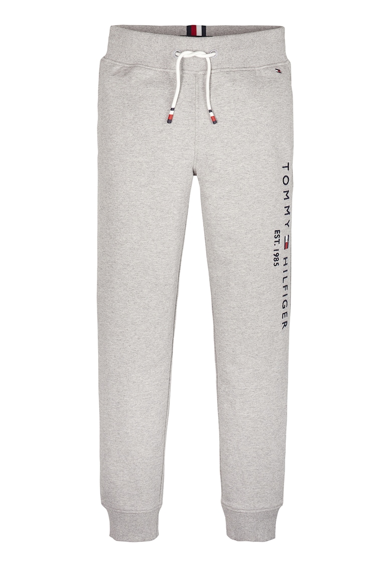 Pantaloni sport cu logo - Gri melange