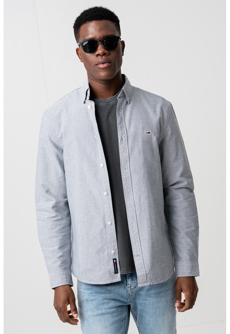 Oferte la Camasa Oxford cu croiala regular-fit - Gri inchis